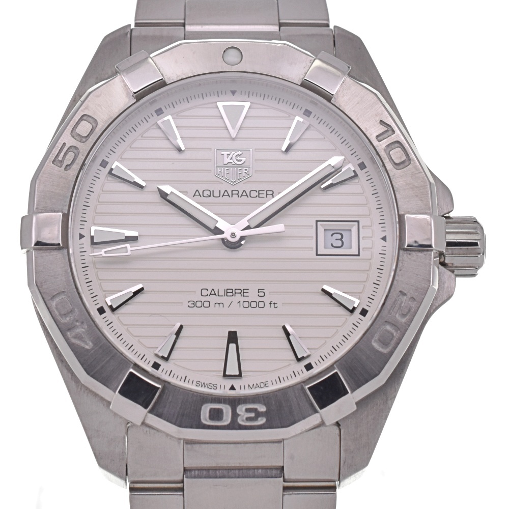  TAG Heuer TAG HEUER WAY2111 Aquaracer kyali bar 5 Date self-winding watch men's beautiful goods C#130569