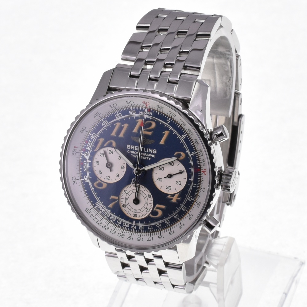 ブライトリング BREITLING A39022.1 ナビタイマー ツインシックスティ クロノグラフ 自動巻き メンズ 美品 箱・保証書付き D#130815_画像2