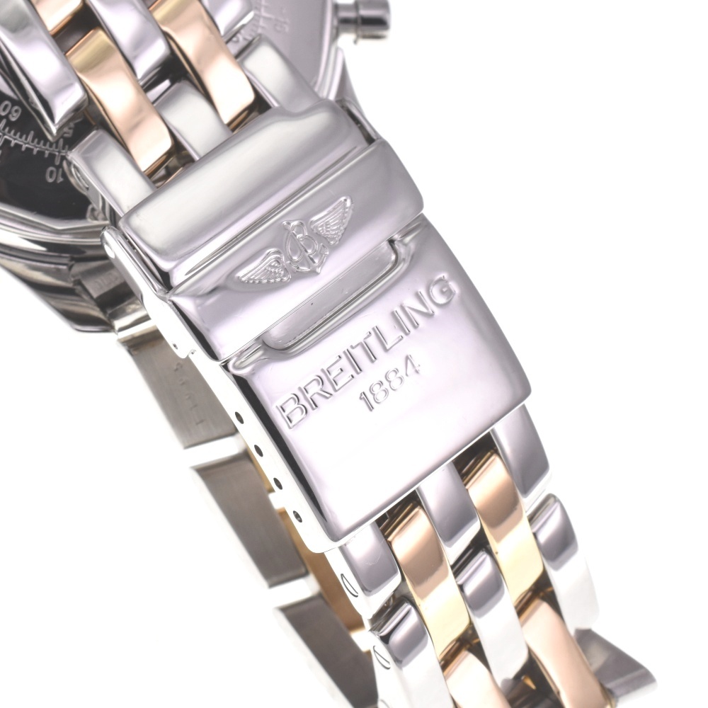  Breitling BREITLING D13022 Old Navitimer хронограф Date SS/K18YG самозаводящиеся часы мужской прекрасный товар D#130327