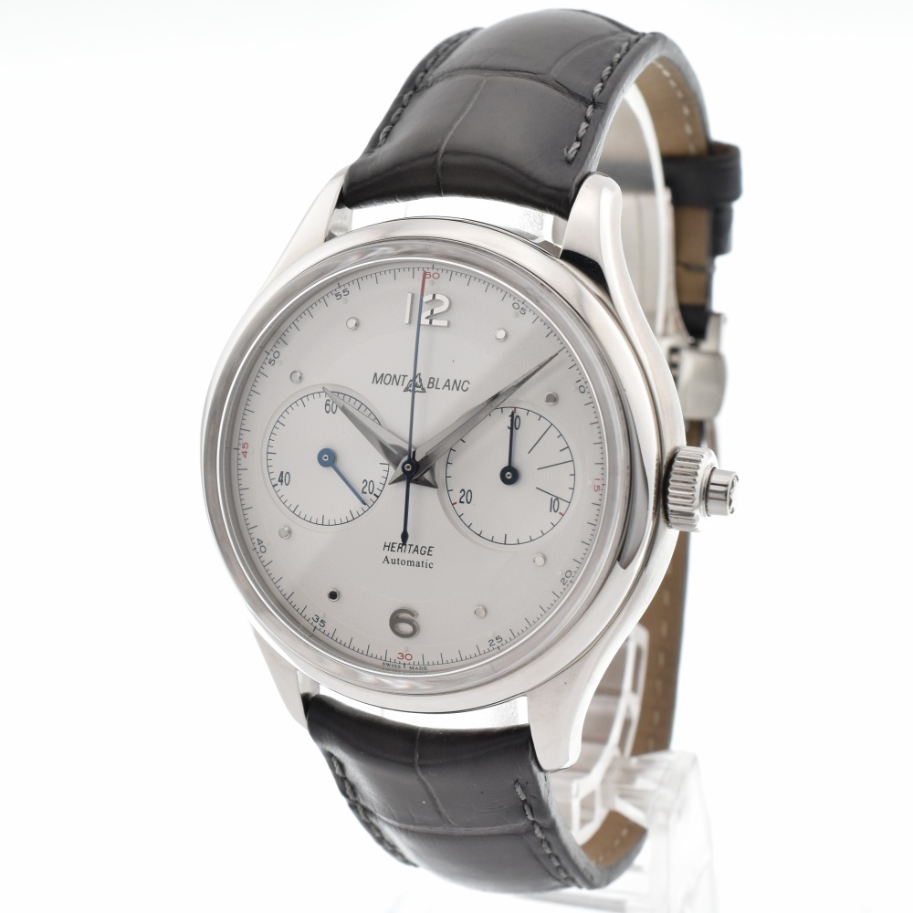  Montblanc MONTBLANC 119951 worn Tey ji mono p car - chronograph self-winding watch men's beautiful goods D#130733