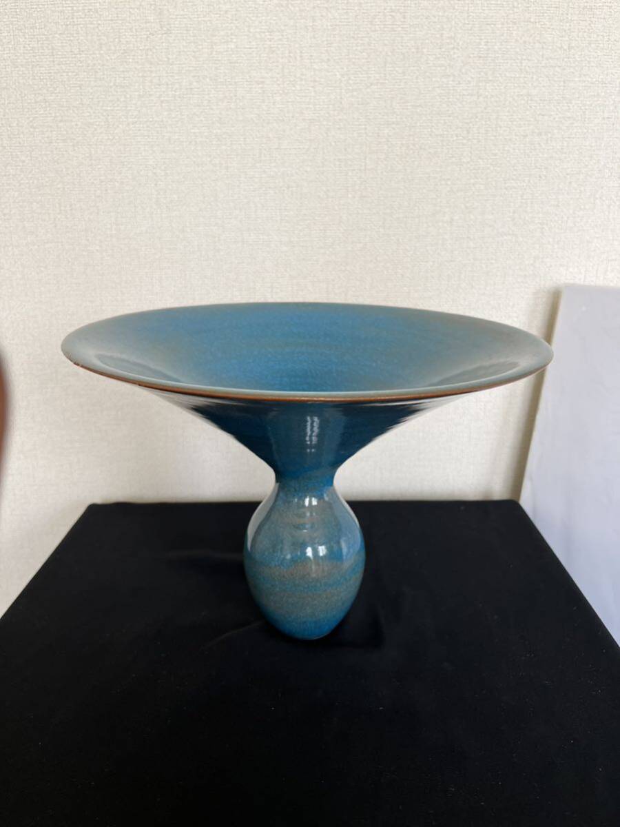 陶器製 変形 花器 管理NO127 フラワーベース 花瓶 華道 華展 花展 いけばな 生け花 インテリア オブジェの画像4