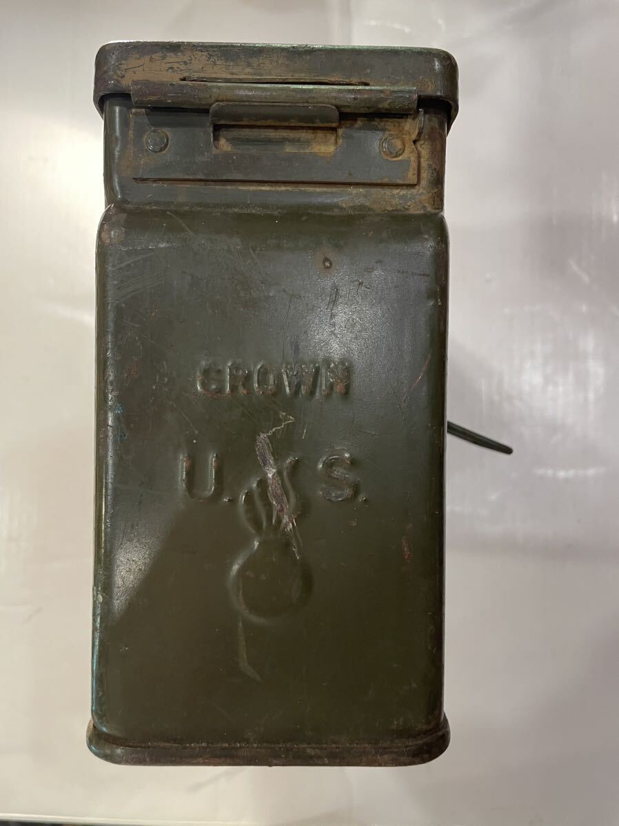 [WW2/ the US armed forces . medicine box ] America Vintage AMMUNITION BOXa-mo box amo can tool toolbox thing inserting USA military that time thing 