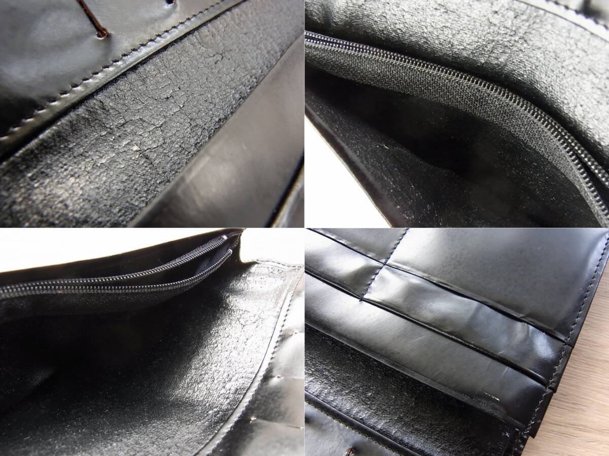 AMG Mercedes-Benz Mercedes Benz original leather * long wallet & coin case set * black black * wallet card go in 
