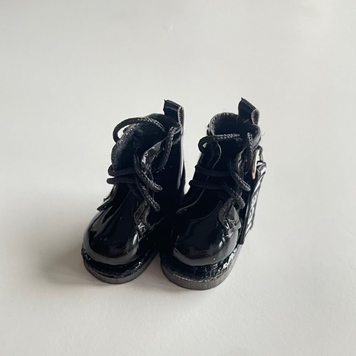 【ブーツ/黒】オビツ 11 ねんどろいどどーる 対応多数 黒 白 おしゃれ かっこいい 靴 シューズ