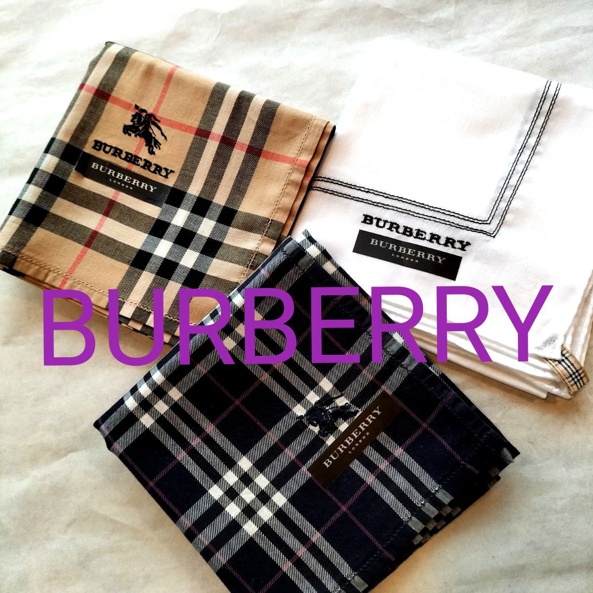 ハンカチ バーバリー BURBERRYLONDONメンズハンカチセット 王道の