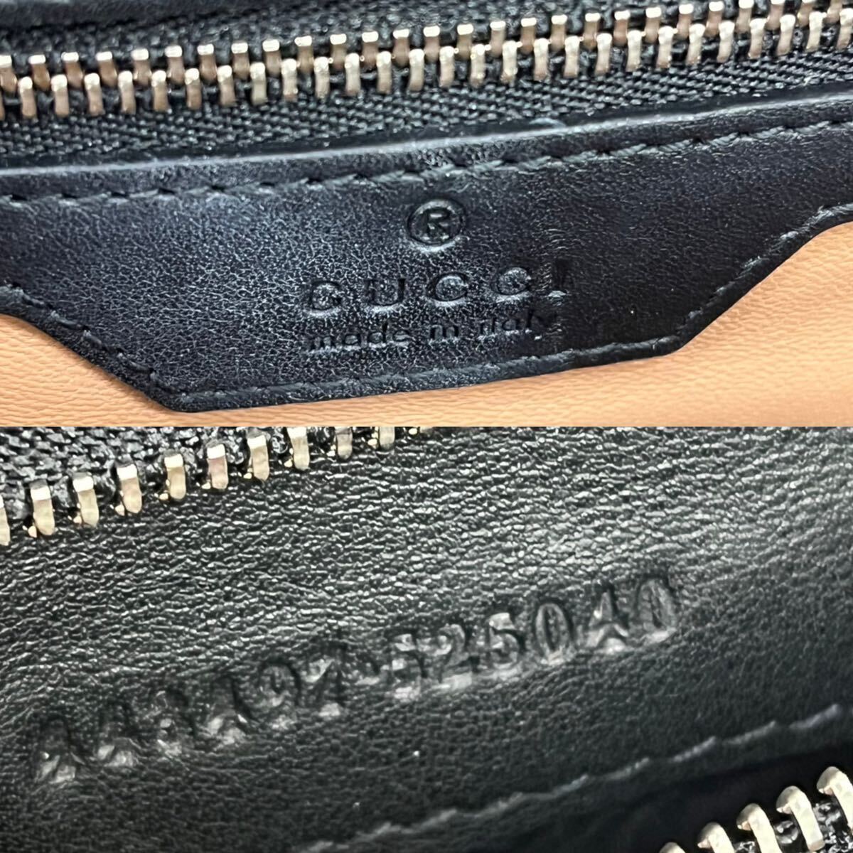 高級 箱保存袋付き GUCCI グッチ GGマーモント パイソンレザー チェーン ショルダーバッグ 443497 525040