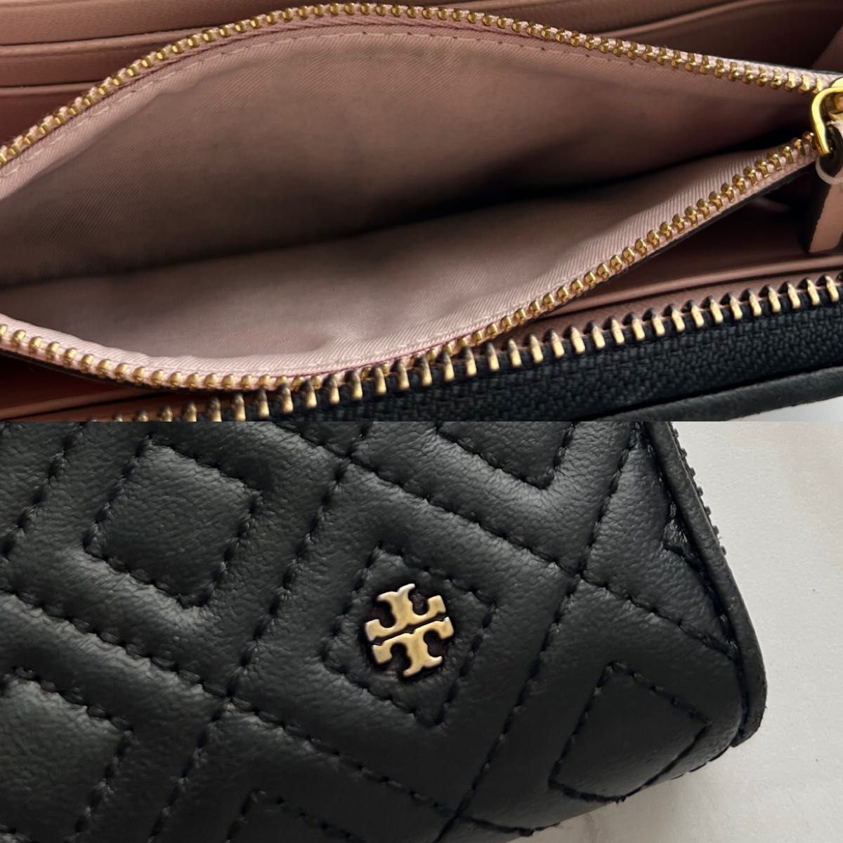 342 美品 TORYBURCH トリーバーチ 長財布 ラウンドファスナー