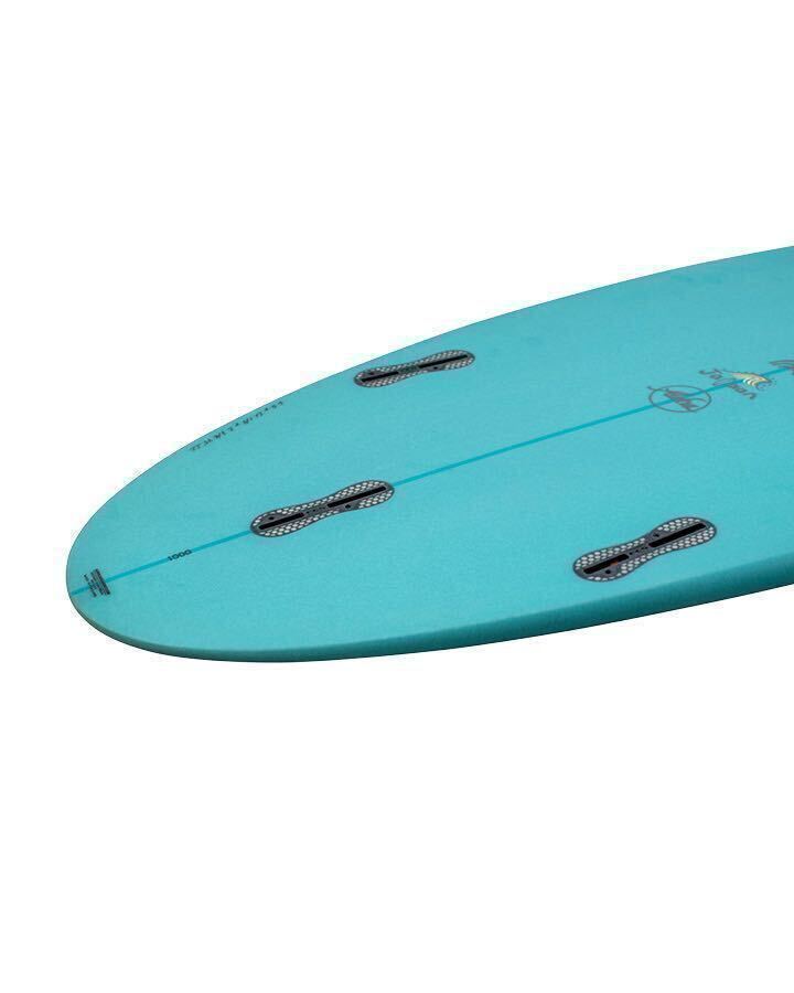 スーパーセール!新品！特価！パフォーマンス ファンボード ALOHAサーフボード JALAAN PEANUT PU AQUA 6’0” 37.78L FCS2の画像5