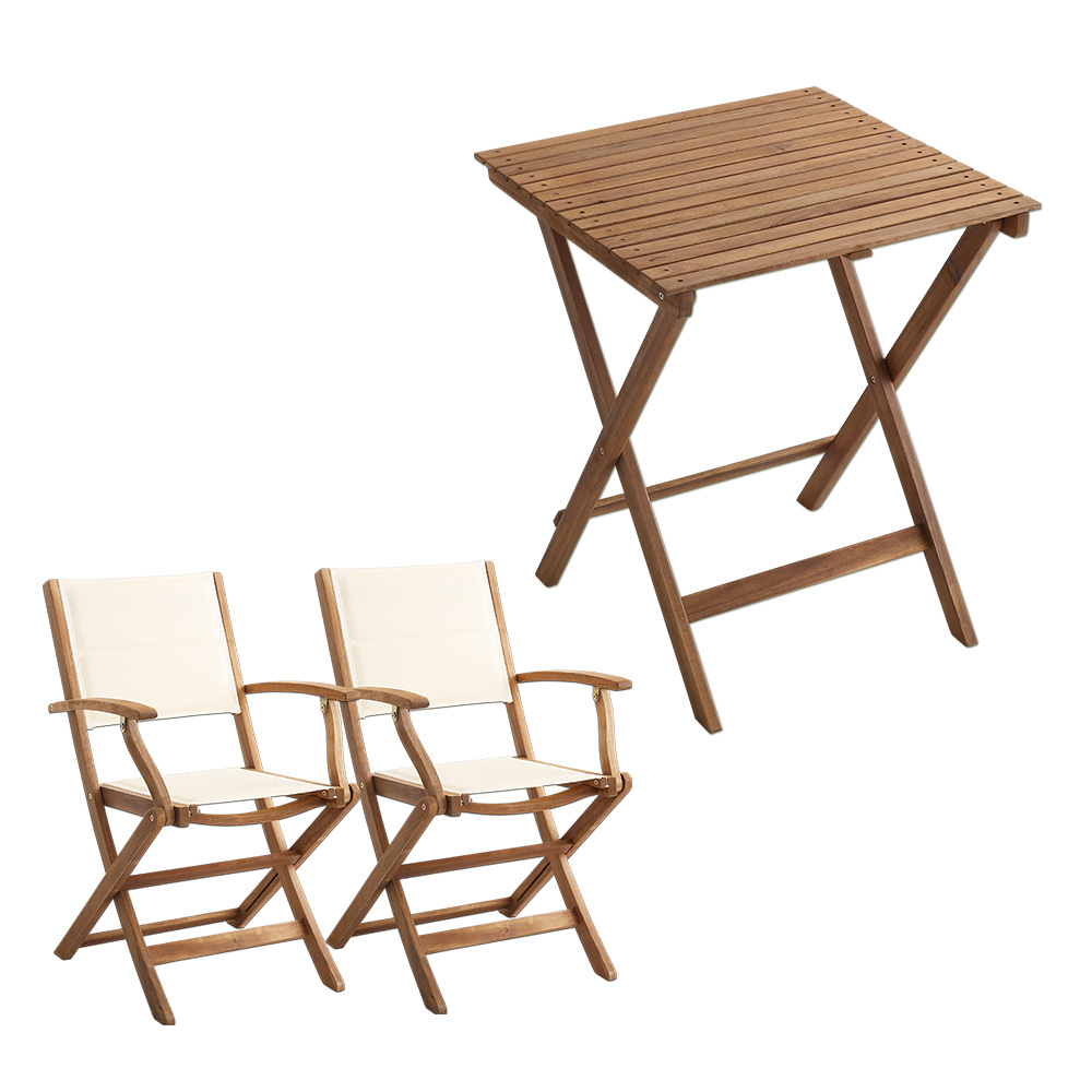  folding garden table * chair elbow attaching (3 point set ) popular material. Akashi a material . use | Yuel-yu L -SH-01-YEL3-GR-BR Brown 