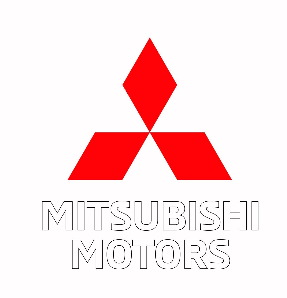 MITSUBISHI MOTORS （三菱）NEW 切り文字ステッカー 横17cm 1枚の画像1
