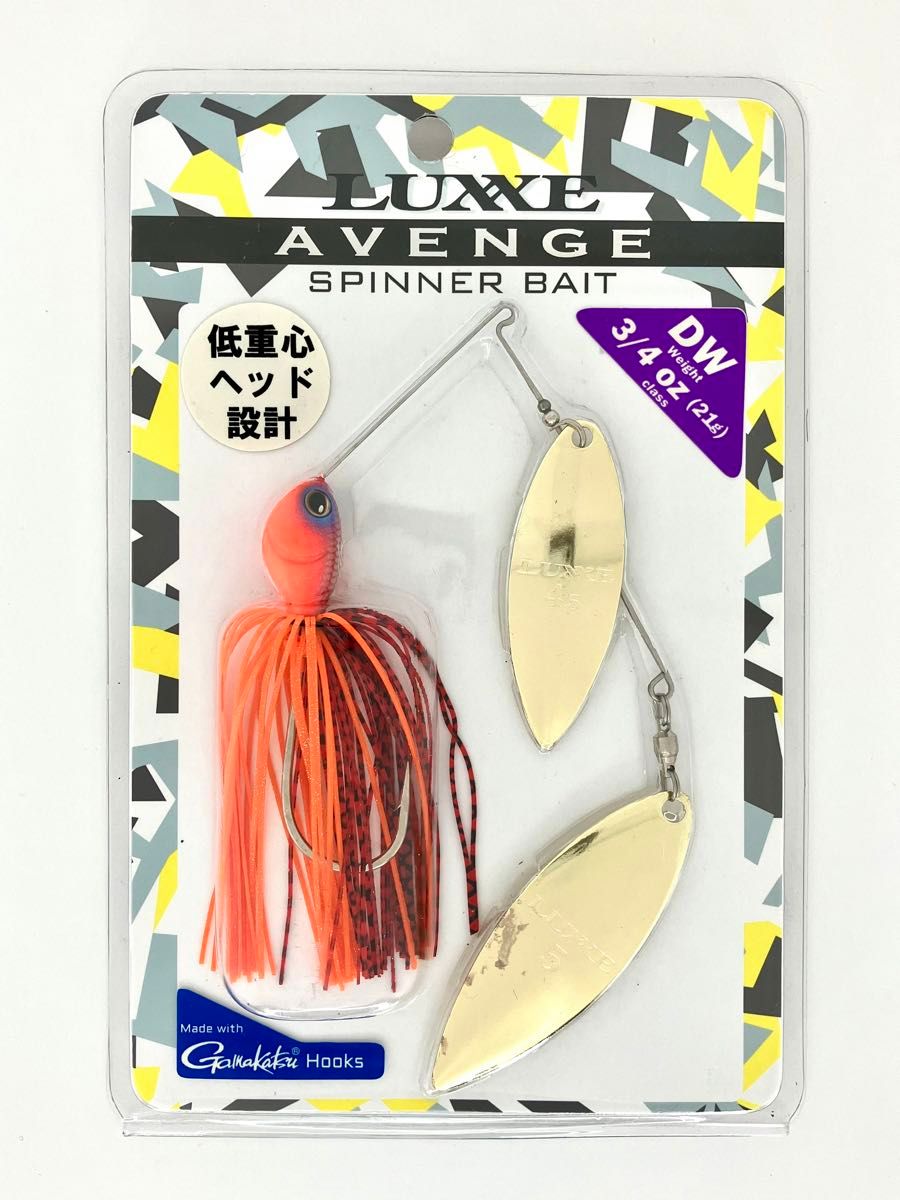 GAMAKATSU LUXXE AVENGE SPIN がまかつ ラグゼ アベンジ スピナーベイト 3/4oz DW クロー 新品