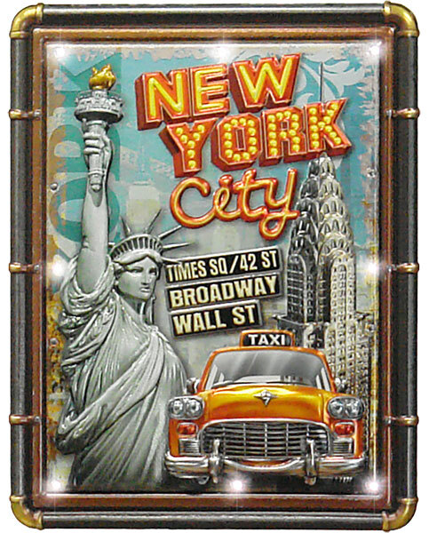 自由の女神 ニューヨーク ディスプレイ アメリカン マンハッタン アンティーク スクエア USA ヴィンテージ 自動消灯 雑貨_画像2