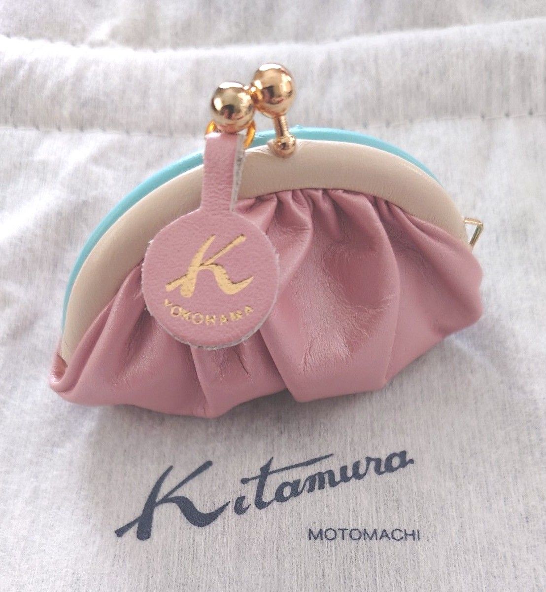 新品】Kitamura キタムラ コインケース小銭入れ がま口 ピンク系 新品】Kitamura キタムラ コインケース小銭入れ がま口 ピンク系