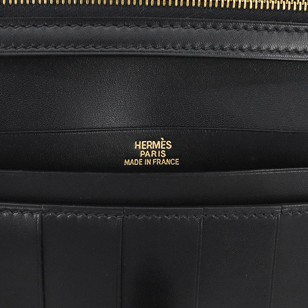 エルメス HERMES 財布 ベアンクラシック ボックスカーフ ブラック 1010_画像10