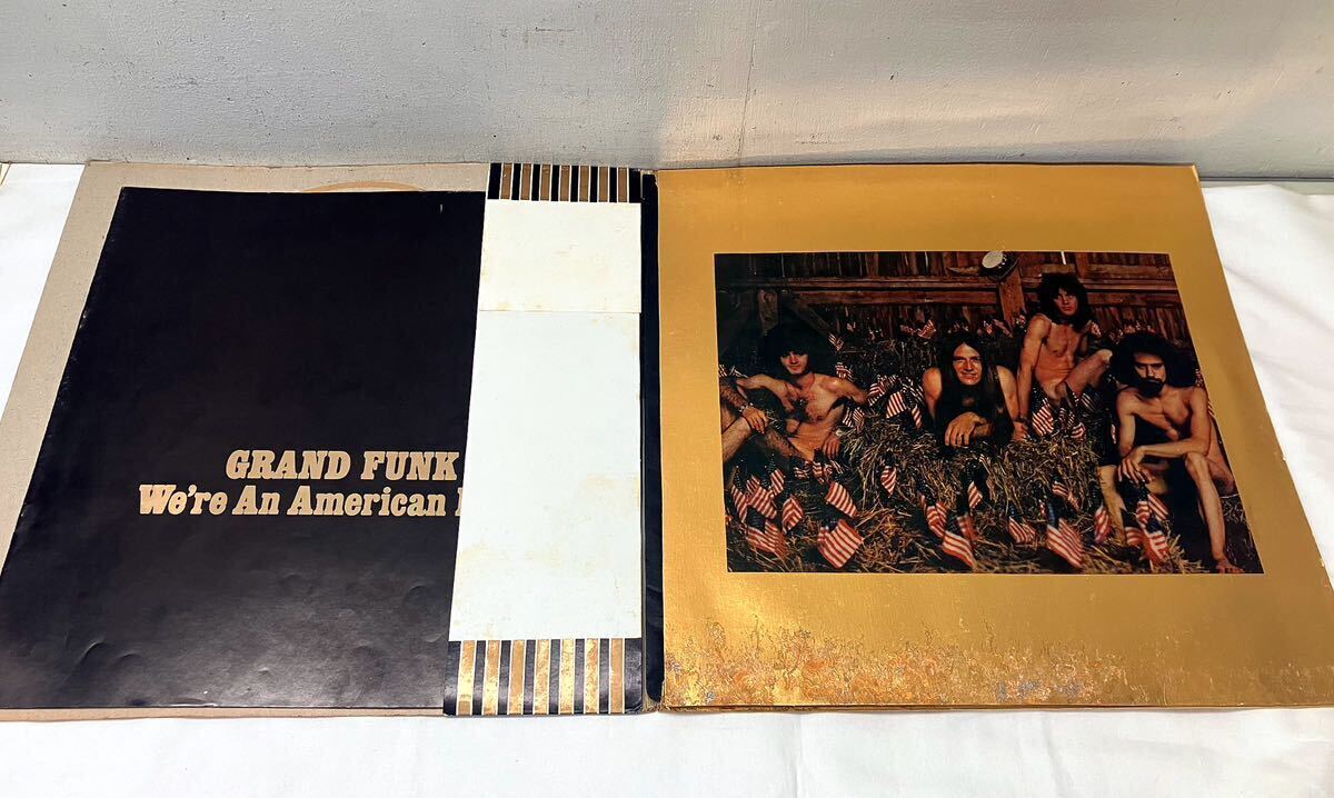AC101404▲国内盤 グランド・ファンク・レイルロード/アメリカンバンド LPレコード ステッカー付 GRAND FUNK RAILROADの画像3