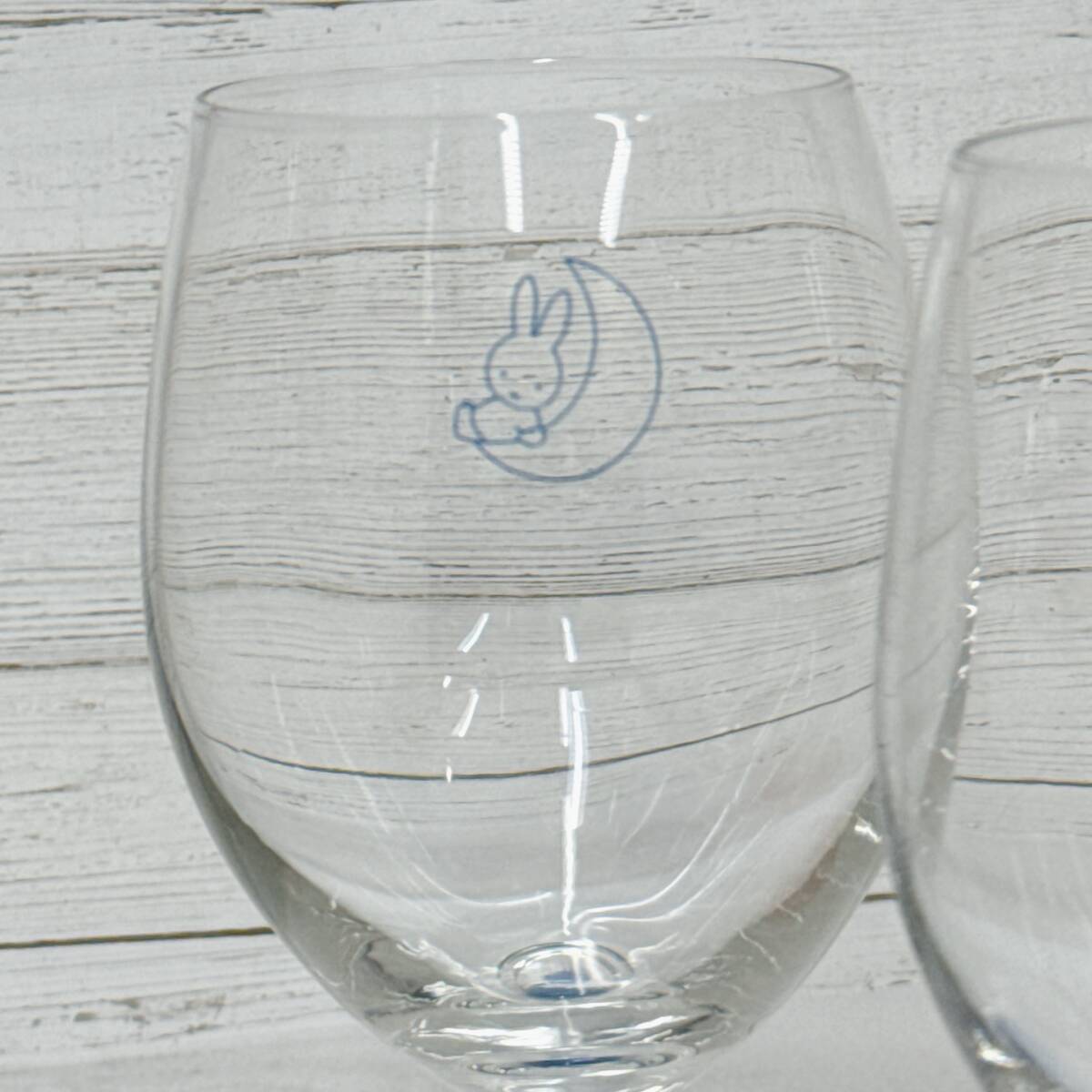 [05]... Bank pair wine glass Miffy ASAHI BANK not for sale 2set