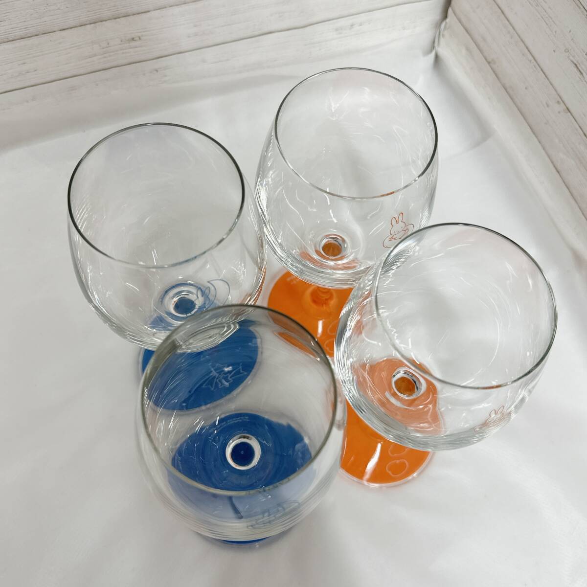 [05]... Bank pair wine glass Miffy ASAHI BANK not for sale 2set