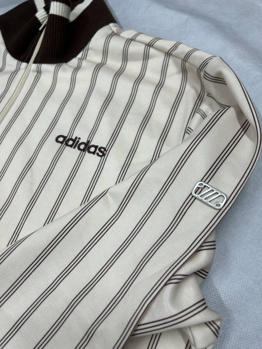 [08]adidas/ Adidas джерси USA размер мужской M бежевый × Brown Zip выше 