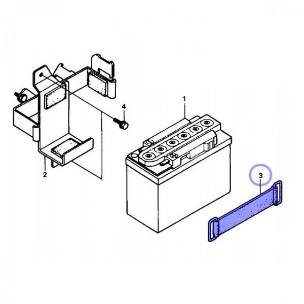 ホンダ純正 12Vモンキー用バッテリーバンド 送料無料_画像3