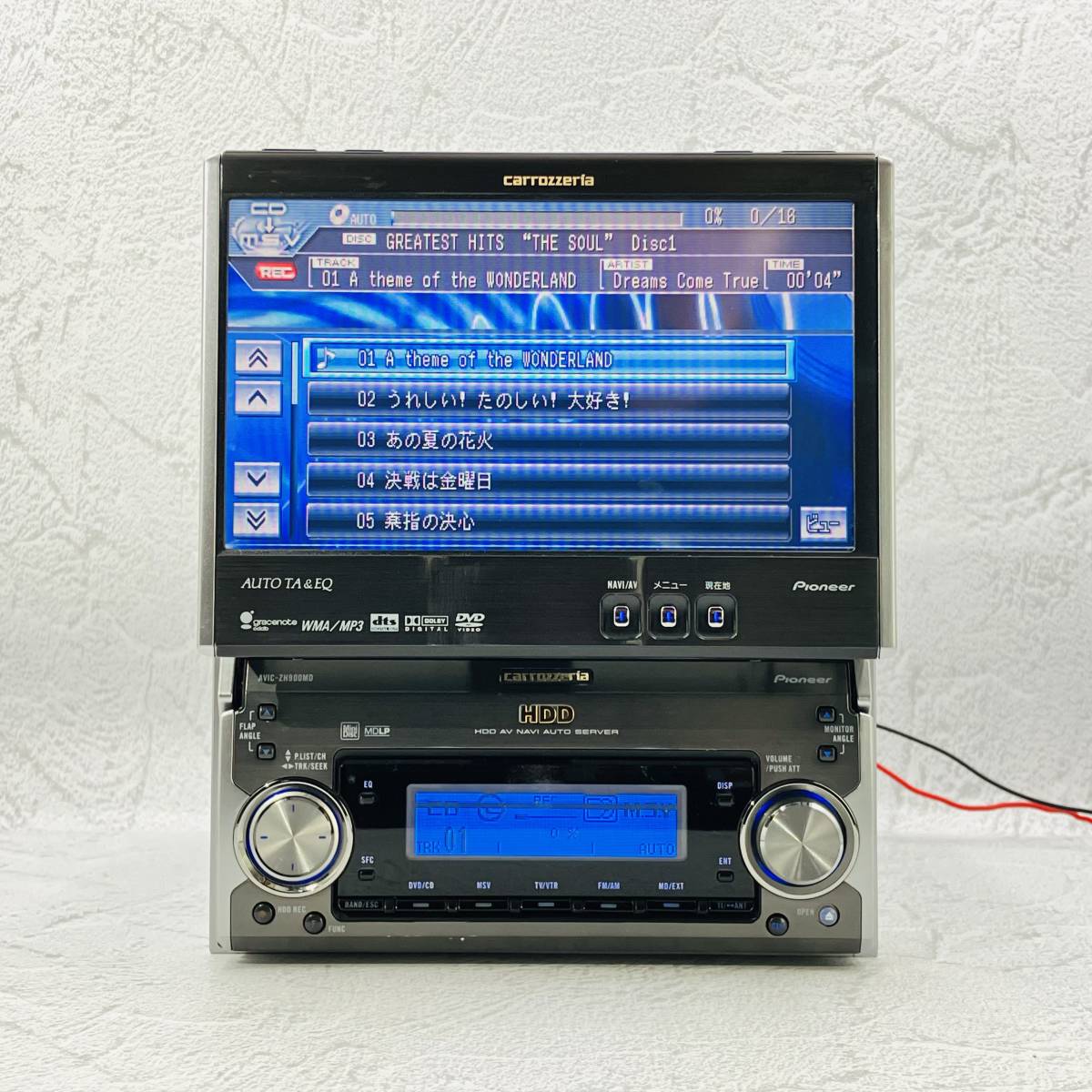 ★★整備済み！動作保証付！　新品タッチパネル☆地図2004年☆サイバーナビ☆AVIC-ZH900MD☆フルセグ対応地デジ対応☆CD,DVD,MSV,TV★★_画像3