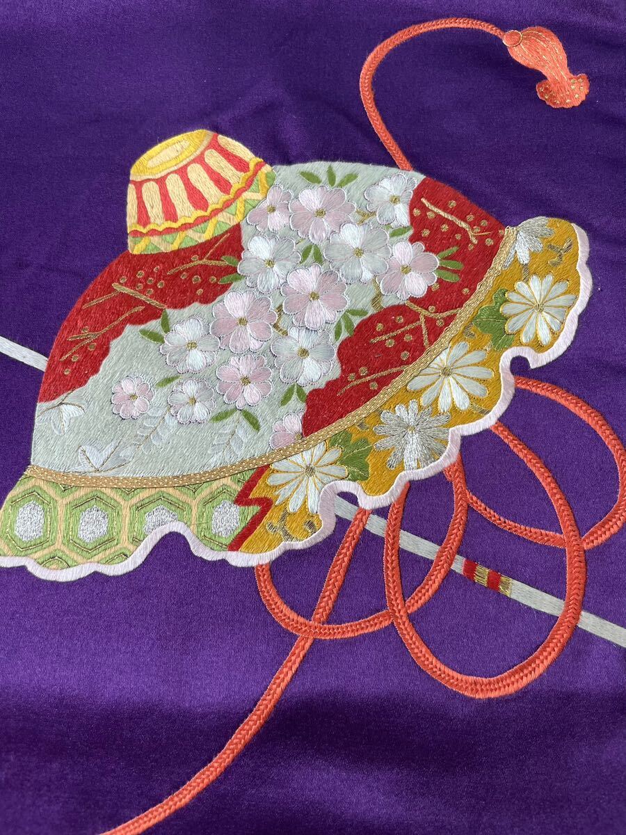 アンティーク着物◆手刺繍 名古屋帯 日本刺繍 古典柄 正絹 大正ロマン きものさらさ奈良店の画像3