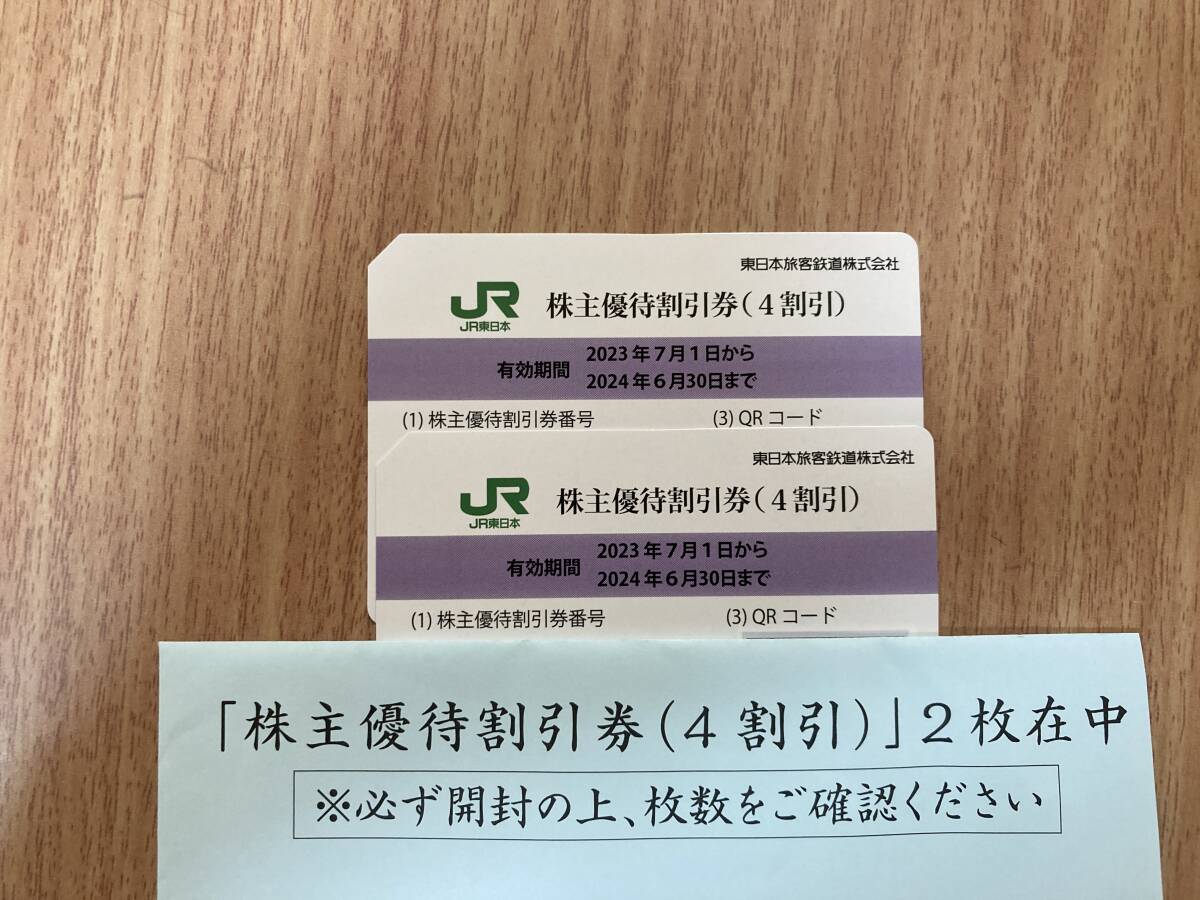 JR東日本 株主優待割引券2枚の画像1