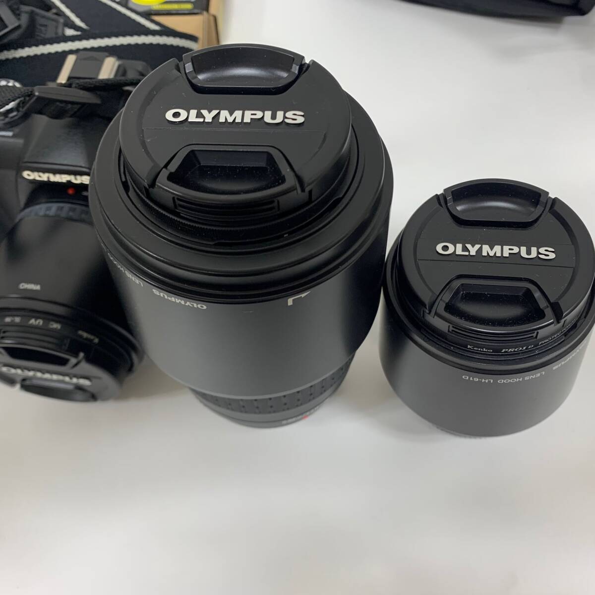 #11048 OLYMPUS E-510 オリンパス デジカメ デジタルカメラ レンズ３種・予備バッテリー２本・説明書付属 動作未確認 箱なしの画像6