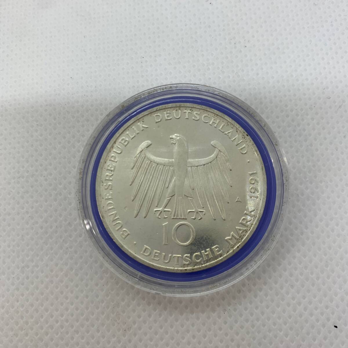 #10486 ドイツ 10マルク銀貨 1991年製 ブランデンブルク門200周年 連邦鷲 希少銀貨 外国硬貨 外国銭 ドイツ連邦共和国 コインの画像2