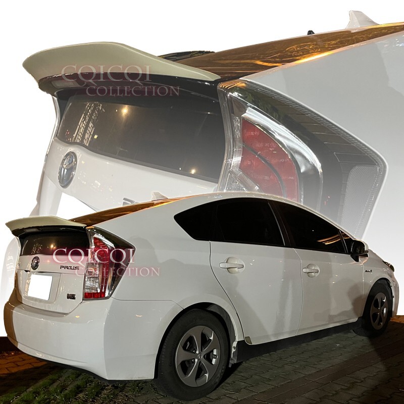 *在庫有即発送* 2009-2015 トヨタ プリウス ZVW30 3代目 セダン エアロ 未塗装の素地 リアスポイラー トランクスポイラー D TYPE FRPの材質_画像2