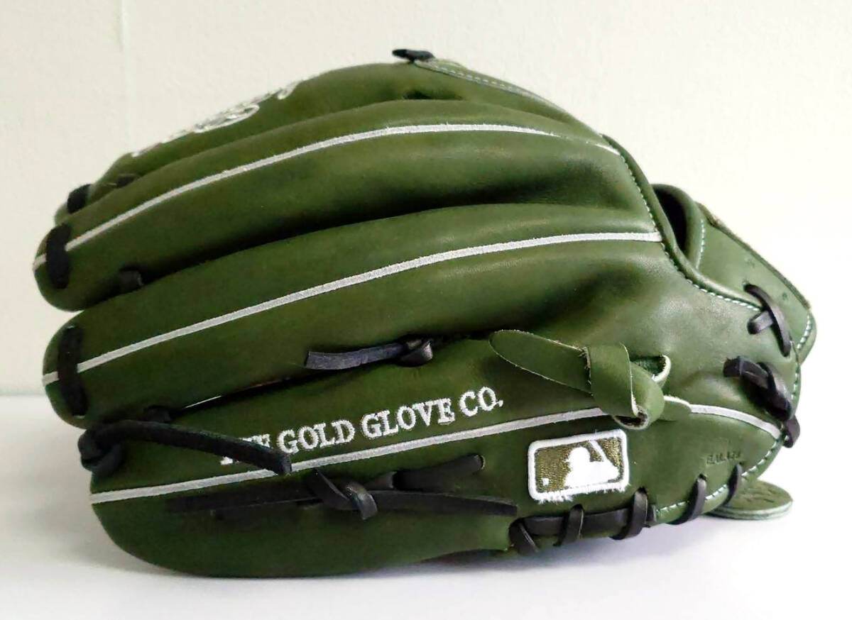 【日本未発売】Rawlings(ローリングス) 硬式用グローブ HOH ミリタリーグリーン PROKB17MG 12.25inch クリス・ブライアント 内野手用グラブの画像3