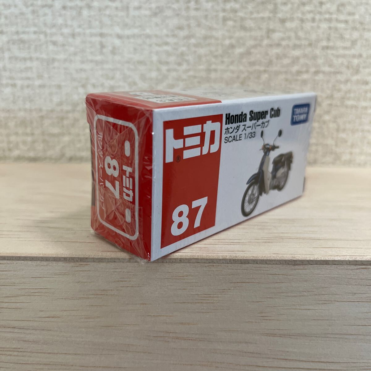 【未開封】トミカ No.87 ホンダ スーパーカブ （箱） （1/33スケール トミカ 879978）_画像3