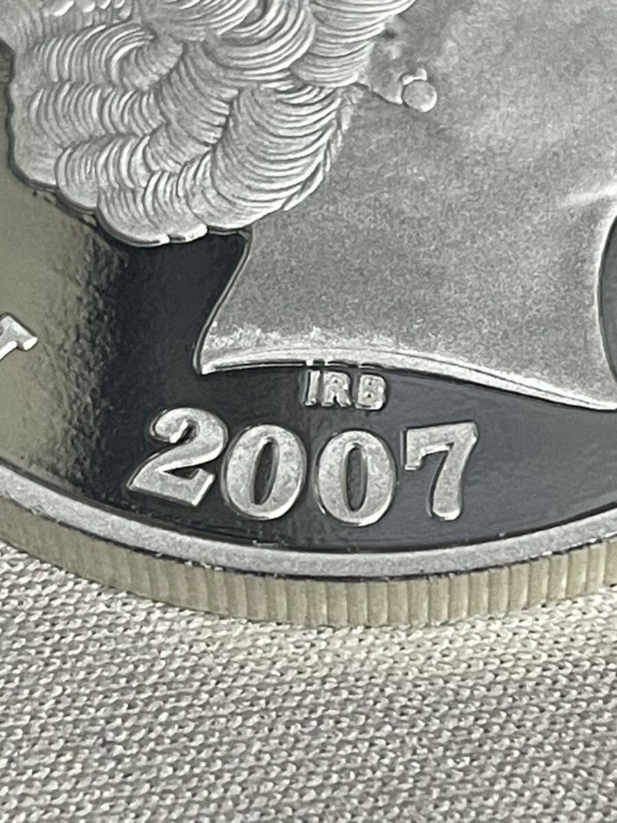 日本ニュージーランド友好2007プルーフ貨幣セット 造幣局製ニュージーランド銀貨出し 純銀 31.1gの画像3