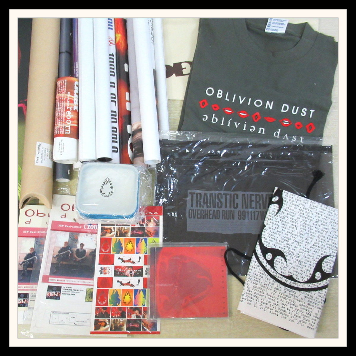 ▼当時物 Oblivion Dust オブリヴィオン・ダスト グッズセット 当選品含 Tシャツ/トートバッグ/ポスター/ステッカー 【E1【R2024-04-05-124の画像5