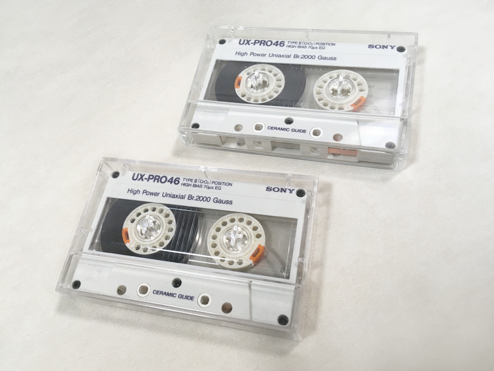 SONY（ソニー）UX-PRO 46分 カセットテープ 2本セット ハイポジ、クローム Type II, CrO2 Position（その2）現状品、動作品【送料無料】の画像3