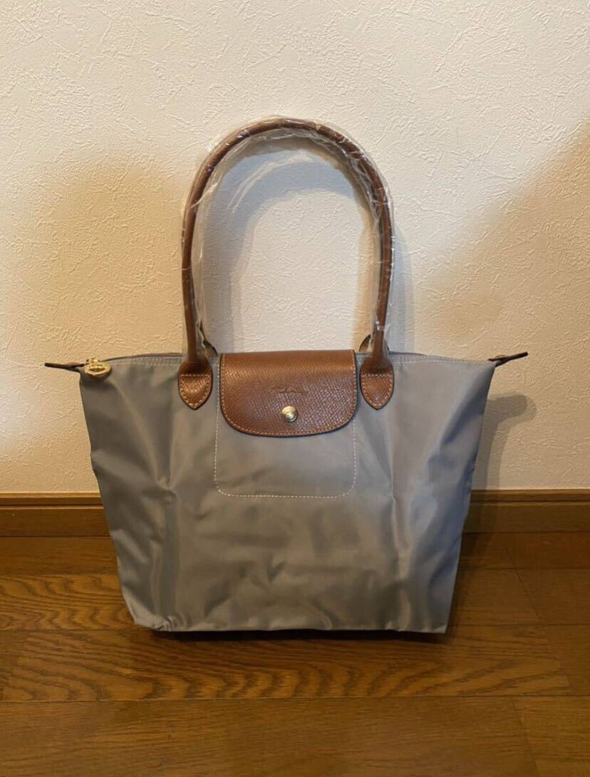 【新品】ロンシャン LONGCHAMP ル プリアージュ ショルダーバッグ S グレーの画像1