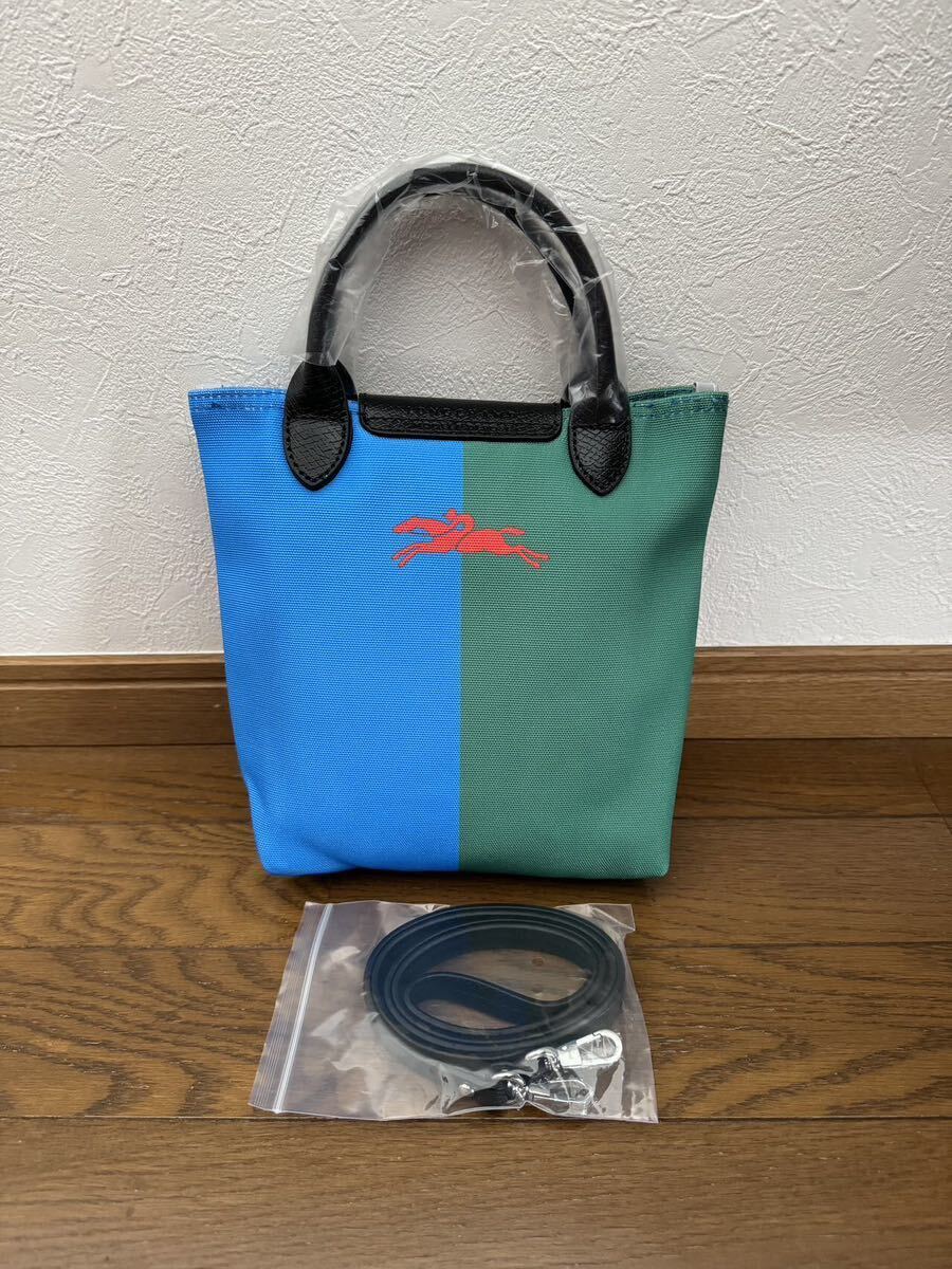 【新品】LONGCHAMP X ロバート・インディアナ XS クロスボディバッグ レッド - ファブリックの画像2