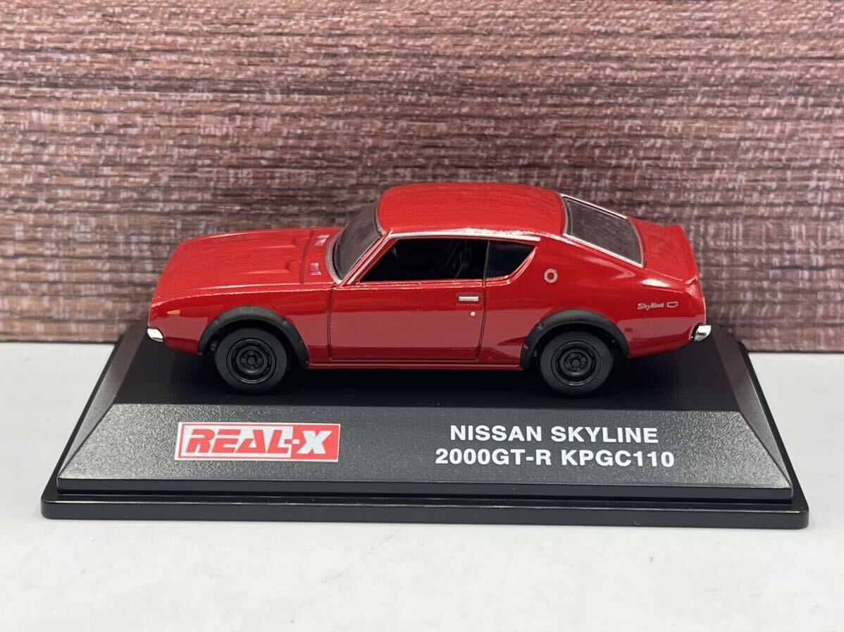  быстрое решение иметь *REAL-X 1/72 Nissan Ниссан Skyline 2000 GT-R KPGC110 красный красный Ken&Mary * миникар 