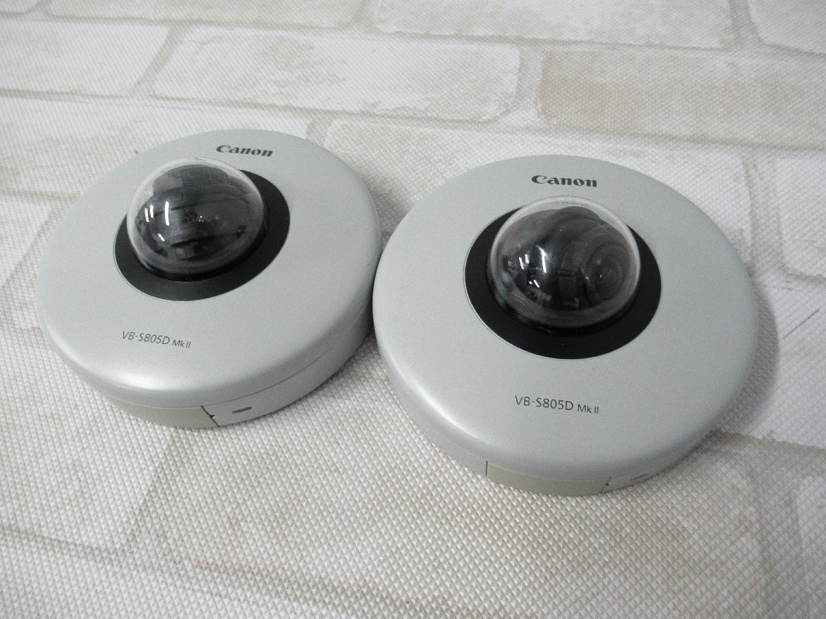▲Ω 新LC 0017t 保証有 Canon【 VB-S805D MkⅡ 】キャノン ネットワークカメラ 2台セット 動作/初期化OK・祝10000!取引突破!!