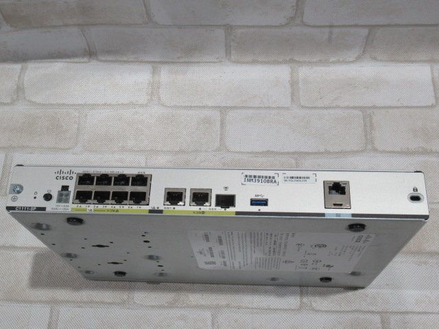 ▲Ω 新LB 0020k 保証有 CISCO【 C1111-8P 】シスコ ISR 1100 Series サービス統合型ルータ AC付・祝10000!取引突破!!_画像3