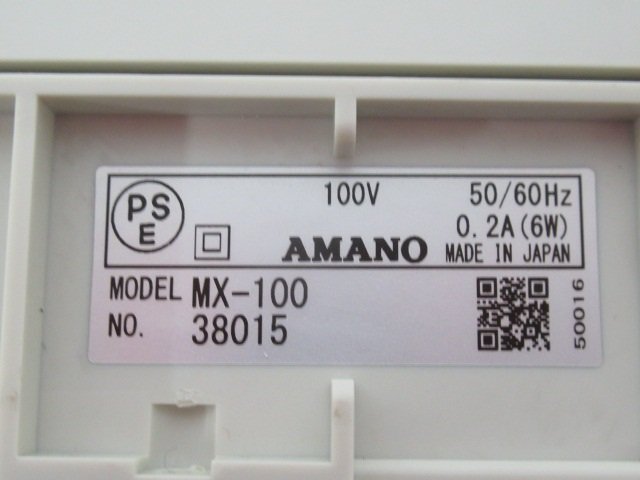 Ω ...LB 0034k  гарантия  есть   AMANO【 MX-100 】...  время  магнитофон  проверка включения произведена  *   праздники 10000! сделка  ...!!
