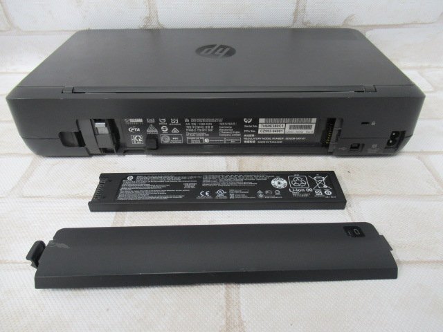 Ω 新DK3 0482h 保証有 HP OfficeJet 200 Mobile printer CZ993A モバイル プリンター 総印刷枚数12243枚 バッテリー付き_画像5