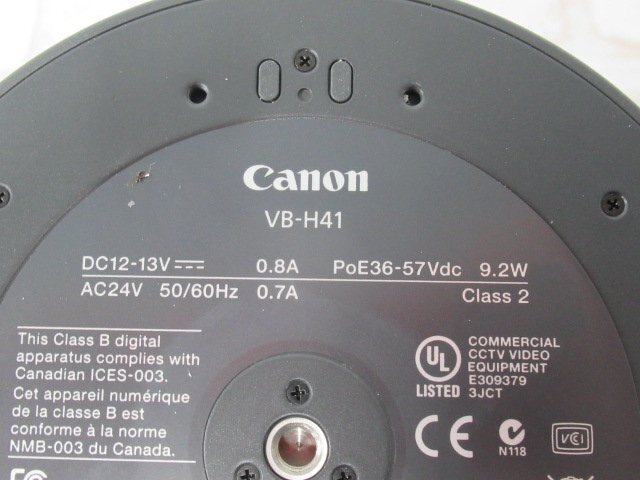 Ω 新LE 0032k 保証有 Canon【 VB-H41 】キャノン ネットワークカメラ AC付 初期化済・祝10000!取引突破!!_画像9