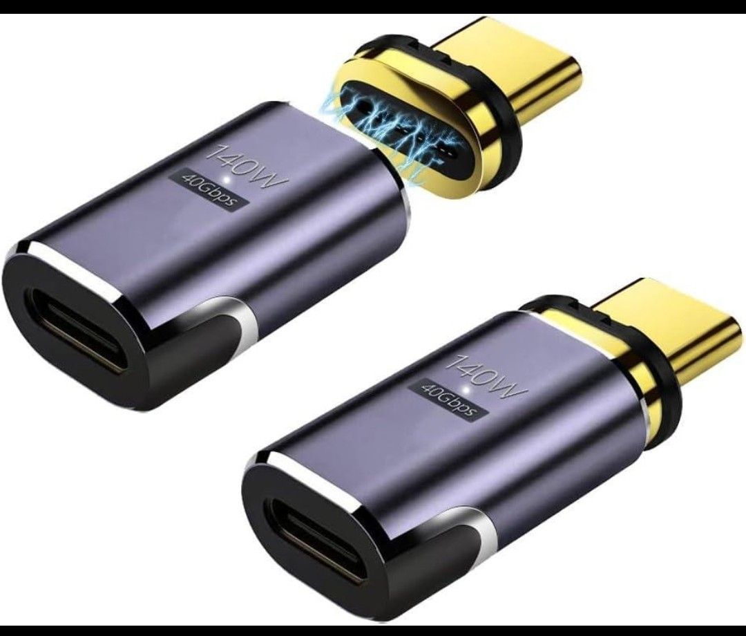 YFFSFDC USB-Cマグネット式 Type C 変換アダプタ USB4.0