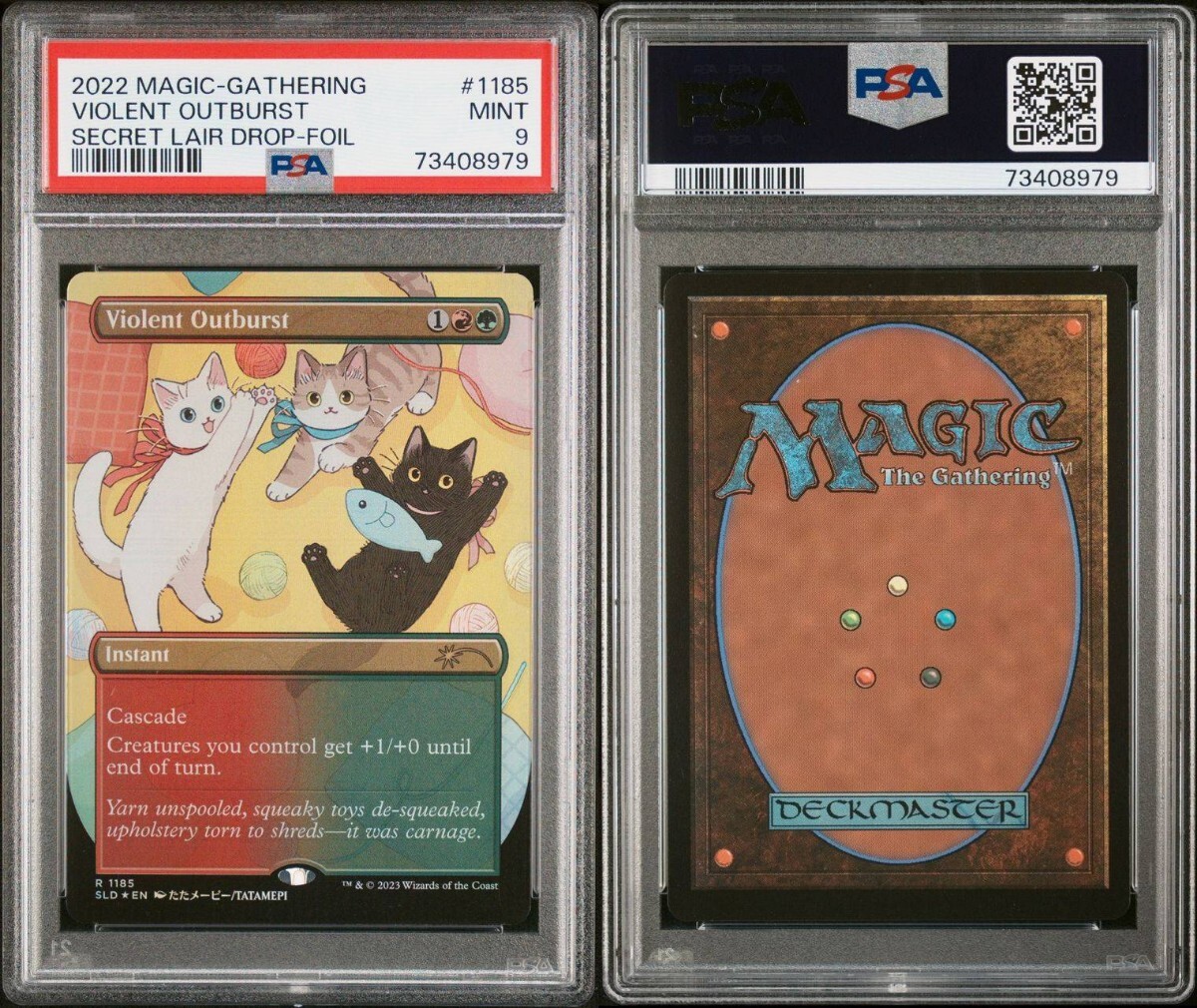 1円出品 PSA9 MTG Secret Lair Violent Outburst Foil シークレットレア 暴力的な突発 たたメーピー