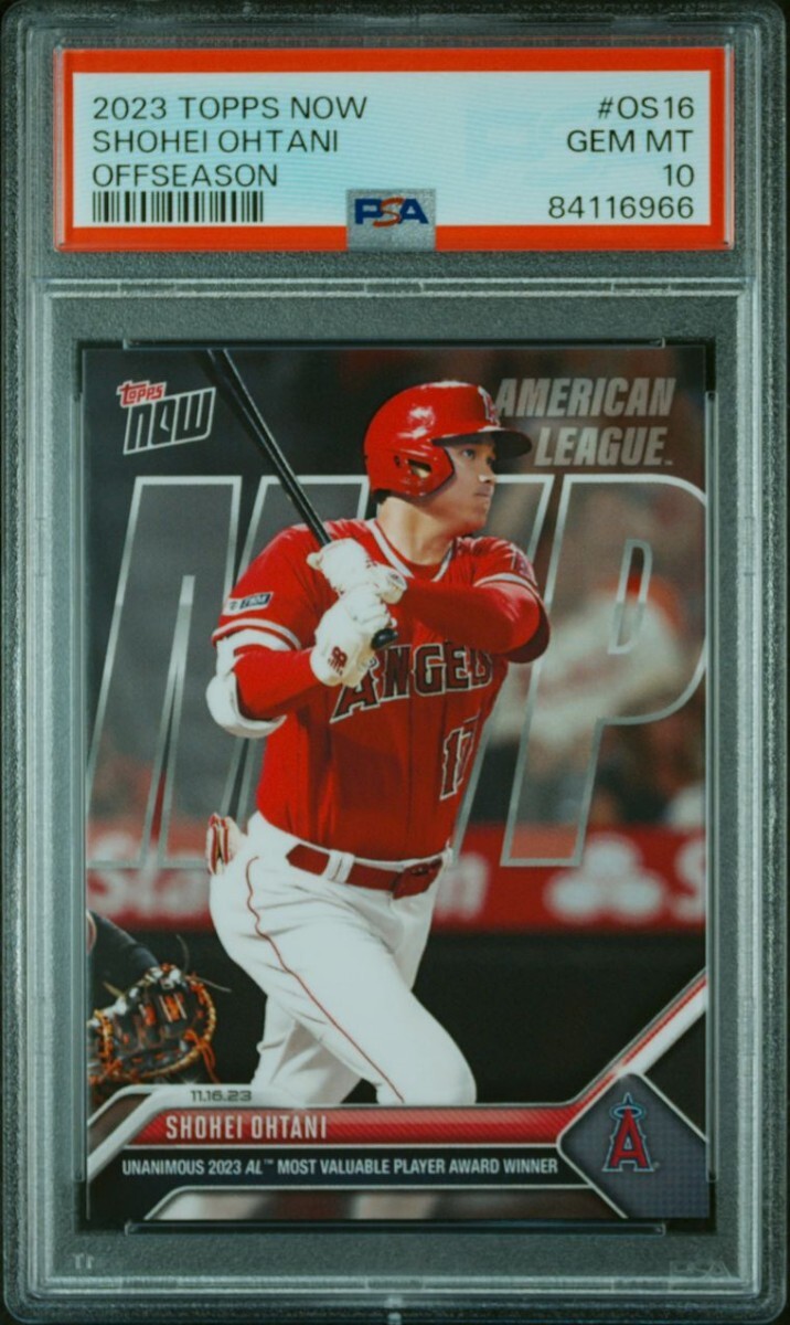 1円 PSA10 Topps Now トップスナウ 大谷翔平 MVP 2023 Topps Now OS16 Shohei Ohtani の画像1