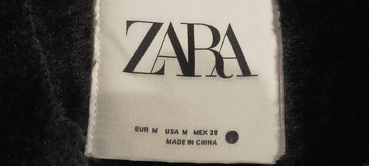 1円～ ZARA フェイクレザー ダブルライダース ベスト 2969/250/800 黒 サイズM 中古品 ザラ 63177の画像2