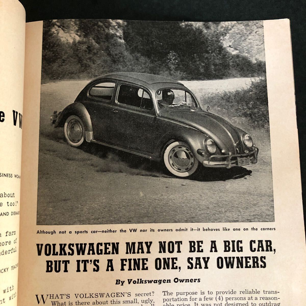 ◆ 1956年 海外 雑誌 小冊子 フォルクスワーゲン特集 POPULAR MECHANICS MAGAZINE アメリカ ◆ ポピュラーメカニクス パンフレット_画像6