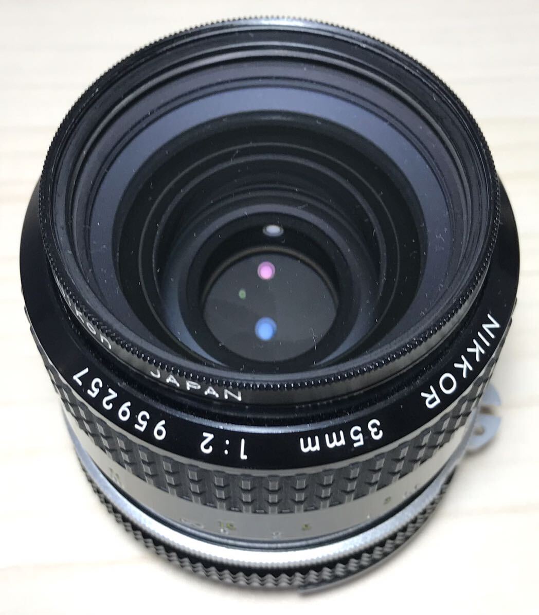 KGNY3932 美品 Nikon ニコン NIKKOR レンズ 35mm 1：2 一眼レフカメラ用品 現状品の画像3