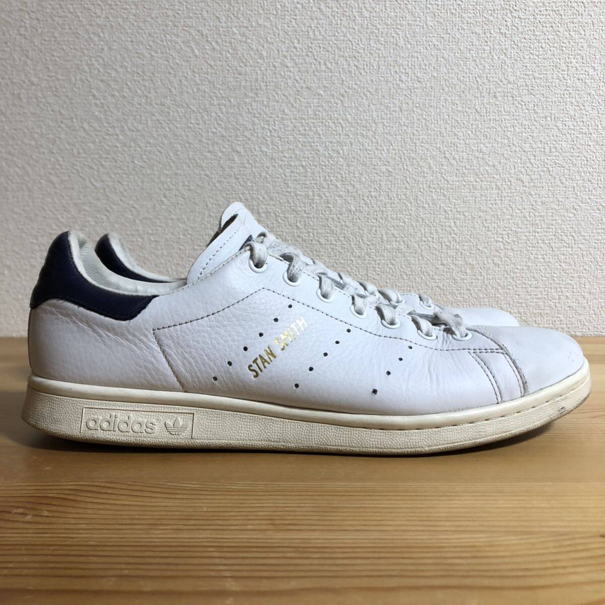 29.5cm US11.5 adidas STAN SMITH CQ2870 Noble Ink　天然皮革_画像3