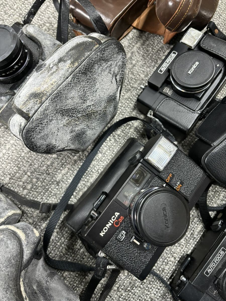 ★1円スタート★MINOLTA KONICA Canon YASHICA フィルムカメラ等 カメラ8点 双眼鏡1点おまとめ 長期保管品 ジャンク品_画像5